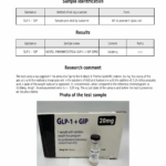 Prueba de laboratorio del péptido Thirzepatide 20mg vial