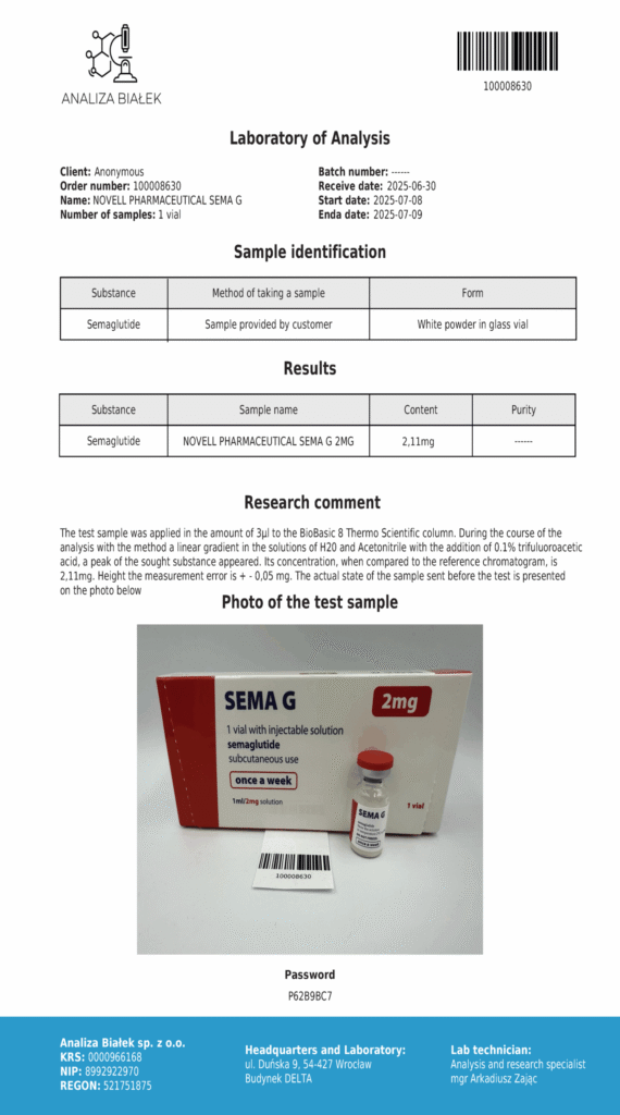semaglutide 2 mg Studien zur Qualitätskontrolle